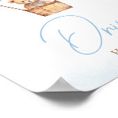 Barly Wachten Blauwe Hete Luchtballon Baby Drinken Poster (Hoek)