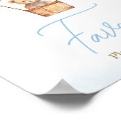 Barly Wachten Blauwe Hete Luchtballon Baby Favors Poster (Hoek)