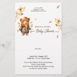 Barly Wachten Herfst Baby shower Snoep Bar Wrapper