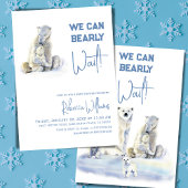 Barly Wachten Polar Beer Blauw Winter Boy Baby sho Kaart