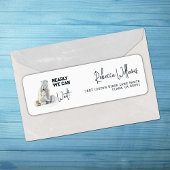 Barly Wachten Polar Beer Roze Meisje Baby shower Etiket