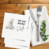 Barly Wachten Polar Beer Roze Meisje Baby shower Servet