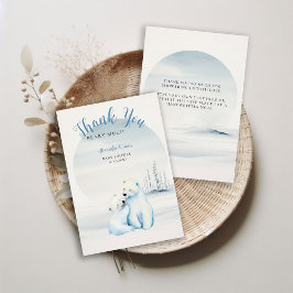 Barly Wachten Polar Mama Beer Cub Baby Jongensdouc Bedankkaart