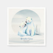 Barly Wachten Polar Mama Beer Cub Baby Jongensdouc Servet (Voorkant)