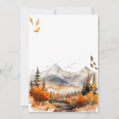 Barly Wait Adventure Herfst Elegant Baby shower Kaart (Achterkant)