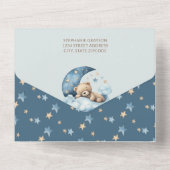 Barly Wait Baby shower All In One Uitnodiging (Achterkant)