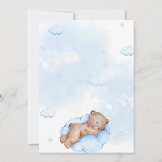 Barly Wait Baby shower Bedankkaart (Achterkant)