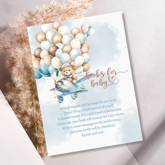 Barly Wait Baby shower Boeken voor Baby Informatiekaartje