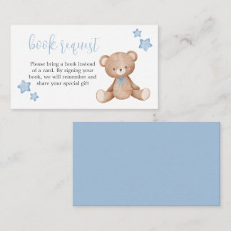 Barly Wait Baby shower Book Request Kaart