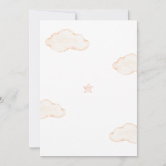 Barly Wait Baby shower by Mail Long Distance Kaart (Achterkant)