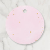 Barly Wait Baby shower Dank u Bedankjes Labels (Achterkant)