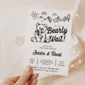 Barly Wait | BABY SHOWER | Eenvoudig Kaart