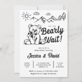 Barly Wait | BABY SHOWER | Eenvoudig Kaart (Voorkant)