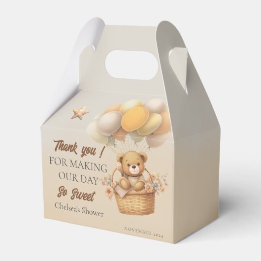 Barly Wait Baby shower Favor Box Bedankdoosjes (Achterkant)