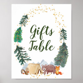 Barly Wait Baby shower Gifts Table Sign Poster
