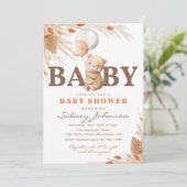 Barly Wait Baby shower Invitation | Beer Shower Kaart (Staand voorkant)