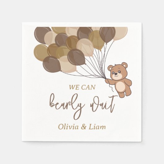 Barly Wait - Baby shower papieren servet (Voorkant)