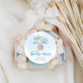 Barly Wait Baby shower Ronde Sticker