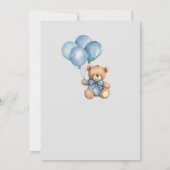 Barly Wait Ballons Baby shower Uitnodiging (Achterkant)