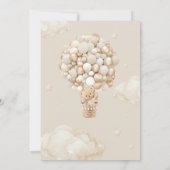 Barly Wait Balloon Genderneutraal Baby shower Kaart (Achterkant)