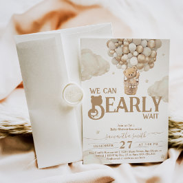 Barly Wait Balloon Genderneutraal Baby shower Kaart