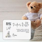 Barly Wait Beer Luier Raffle Baby shower spel Informatiekaartje