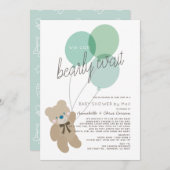 Barly Wait Beer Mint Baby shower by Mail Kaart (Voorkant / Achterkant)