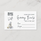 Barly wait Beer Raad hoeveel Baby shower spel Informatiekaartje (Voorkant)