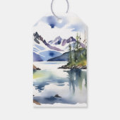 Barly wait beer welp avontuur wacht op baby shower cadeaulabel (Achterkant)