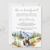 Barly wait beer welp avontuur wacht op baby shower kaart (Voorkant)