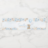 Barly Wait Blue Beer Baby shower Waterfles Etiket (Enkel label)