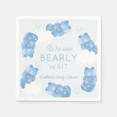 Barly Wait Blue Gummy Beer Boy Baby shower Servet (Voorkant)