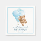 Barly Wait Blue Teddy Bear servetten (Voorkant)
