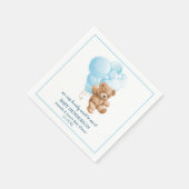 Barly Wait Blue Teddy Bear servetten (Hoek)