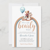 Barly Wait Boho Arch Beer Rocking Baby Jongensdouc Kaart (Voorkant)