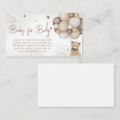 Barly Wait Brown Balloon Books voor Baby Informatiekaartje (Voorkant / Achterkant)