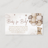 Barly Wait Brown Balloon Books voor Baby Informatiekaartje (Voorkant)