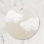 Barly Wait Dusty Blue Teddy Bear Bedankjes Labels (Achterkant)