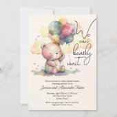 Barly Wait Genderneutraal Baby shower Kaart (Voorkant)