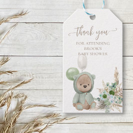 Barly Wait Groene Boho Beer Favor Cadeaulabel