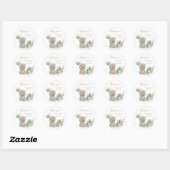 Barly Wait Groene Boho Beer Favor Ronde Sticker (Vel)