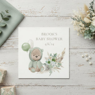 Barly Wait Groene Boho Beer Favor Servet