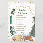 Barly Wait Happy Camper Wishes for Baby Card (Voorkant / Achterkant)