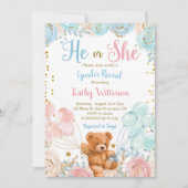 Barly Wait He of she Gender Reopenbaart Baby showe Kaart (Voorkant)