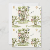 Barly Wait Heart Waterverf Baby shower Kaart (Achterkant)