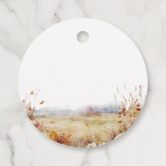 Barly Wait Herfst Woodland Aquarel Baby shower Bedankjes Labels (Achterkant)