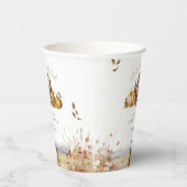 Barly Wait Herfst Woodland Aquarel Baby shower Papieren Bekers (Rechts)