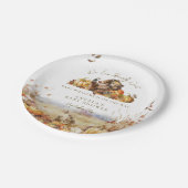 Barly Wait Herfst Woodland Aquarel Baby shower Papieren Bordje (Gekanteld)