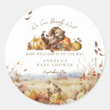 Barly Wait Herfst Woodland Aquarel Baby shower