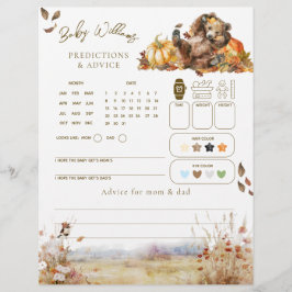 Barly Wait Herfst Woodland Baby shower spel